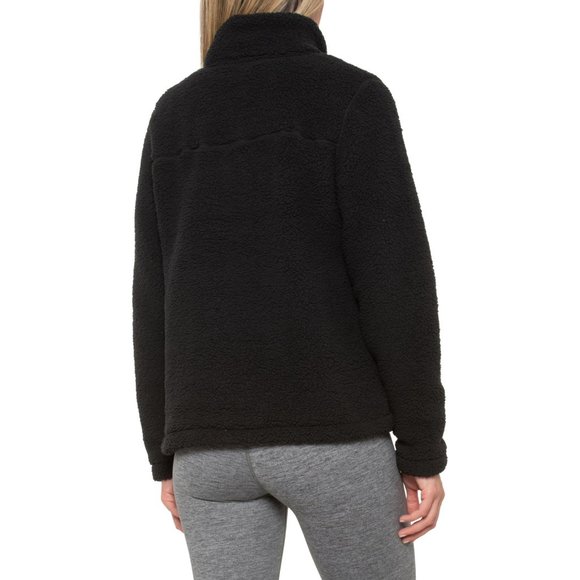 NEW Spyder Slope Fleece Jacket - Snap Neck black color 462sn - Picture 2 of 3